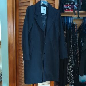 Abercrombie & Fitch Women's Black Trench Coat